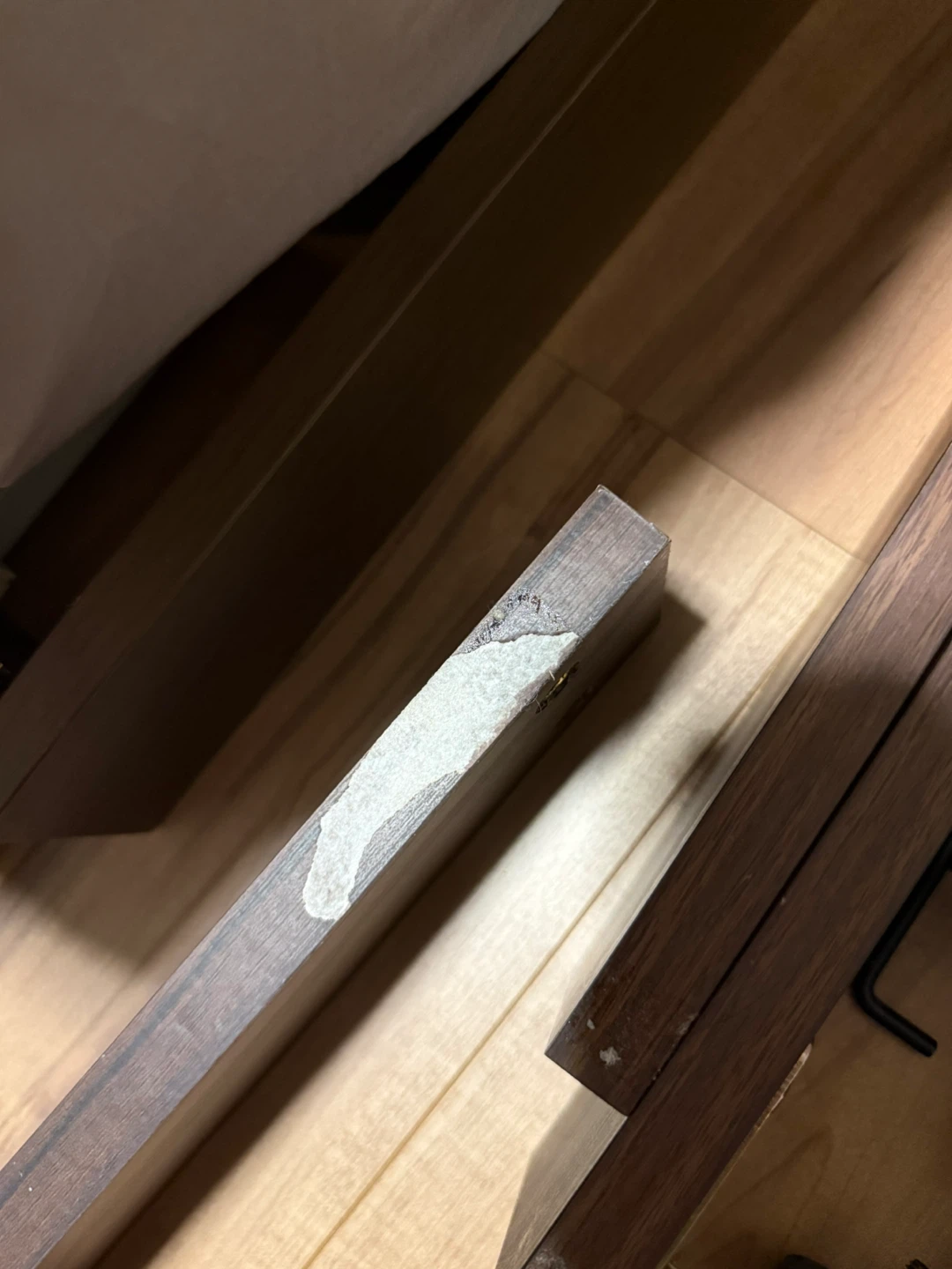木製ベッドフレーム ダークブラウン　セミダブルの写真3枚目