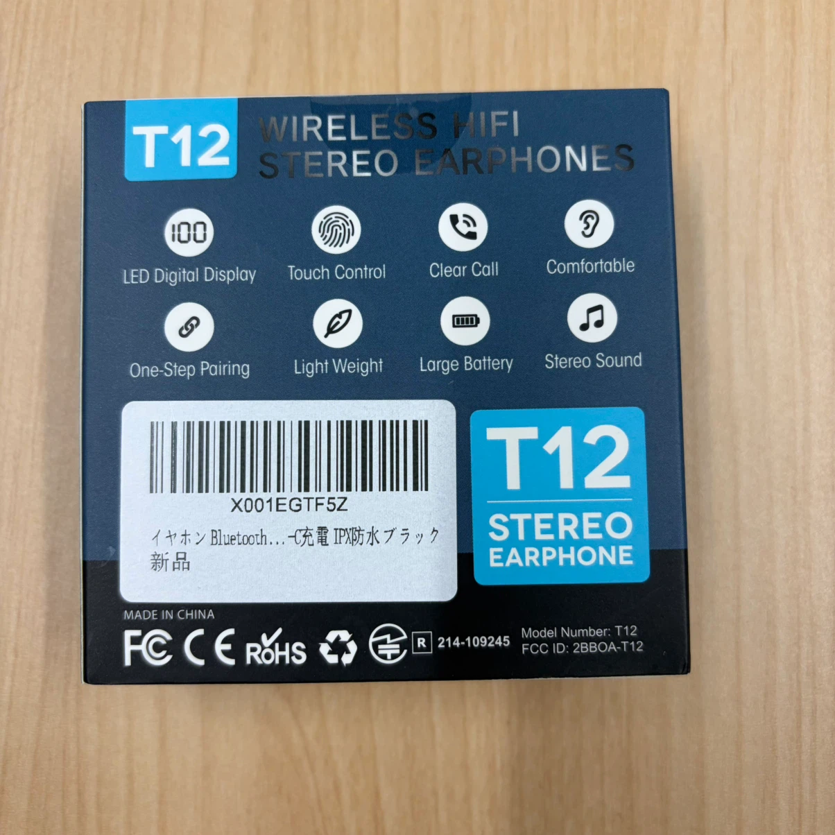 T12 ワイヤレスイヤホン Bluetoothの写真2枚目