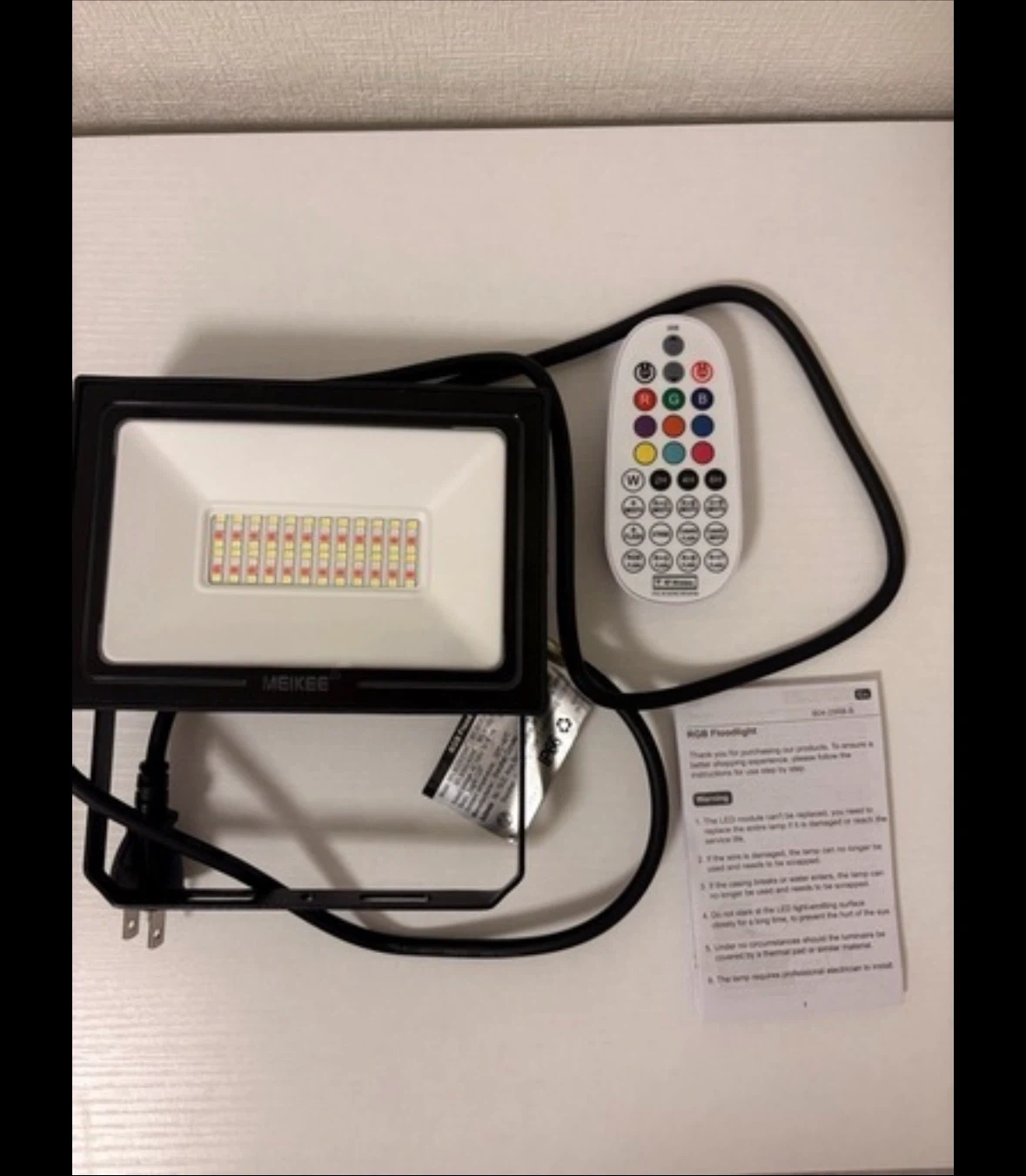MEIKEE RGB LED投光器 リモコン付き
