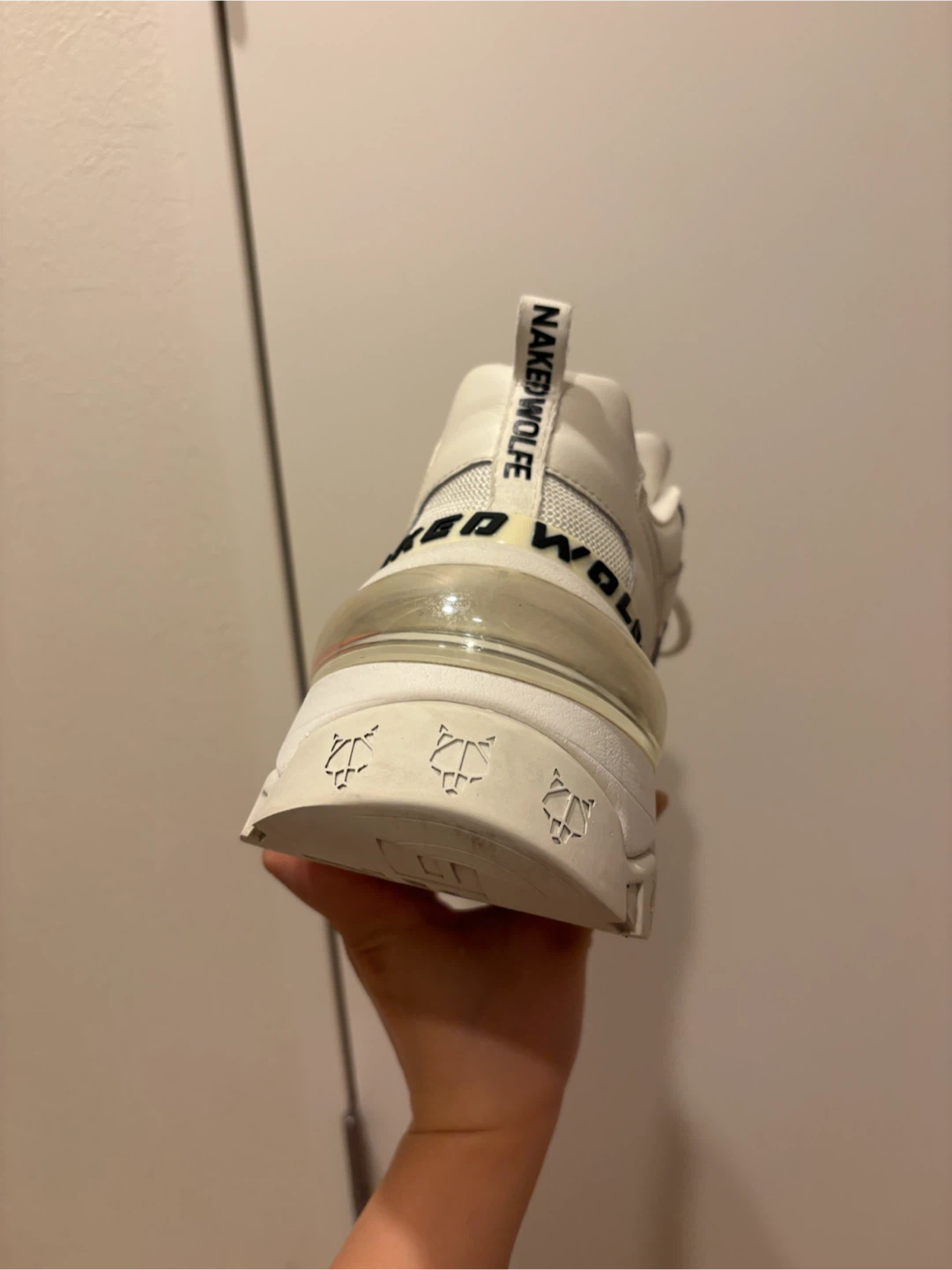 ネイキッドウルフ 厚底スニーカー ホワイトの写真7枚目