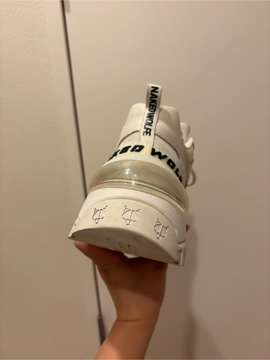 ネイキッドウルフ 厚底スニーカー ホワイトの写真7枚目