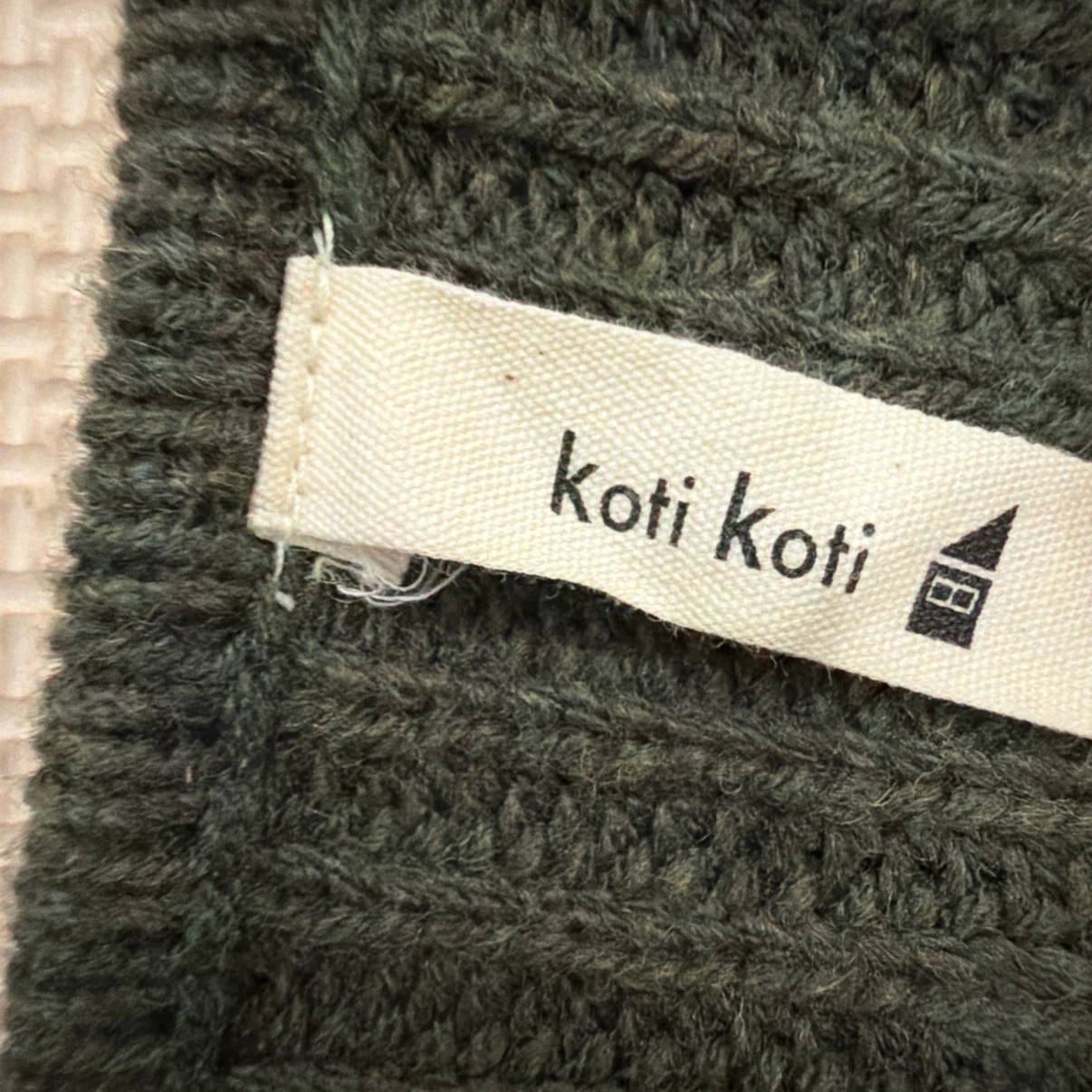 koti koti カーディガン 長袖 ダークグリーンの写真2枚目