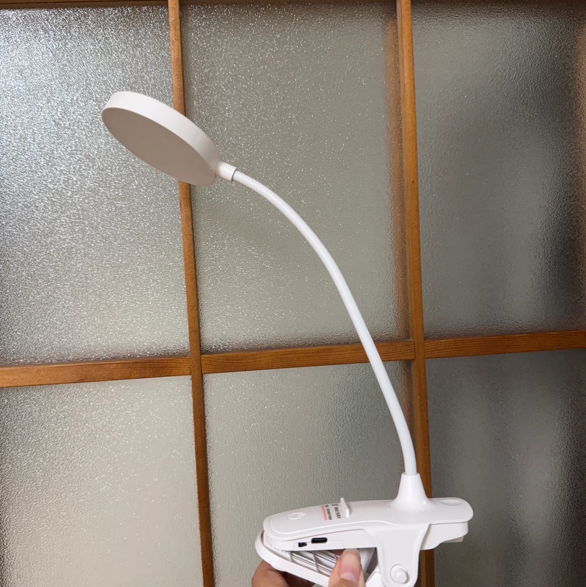 クリップ式 LEDデスクライト ホワイト