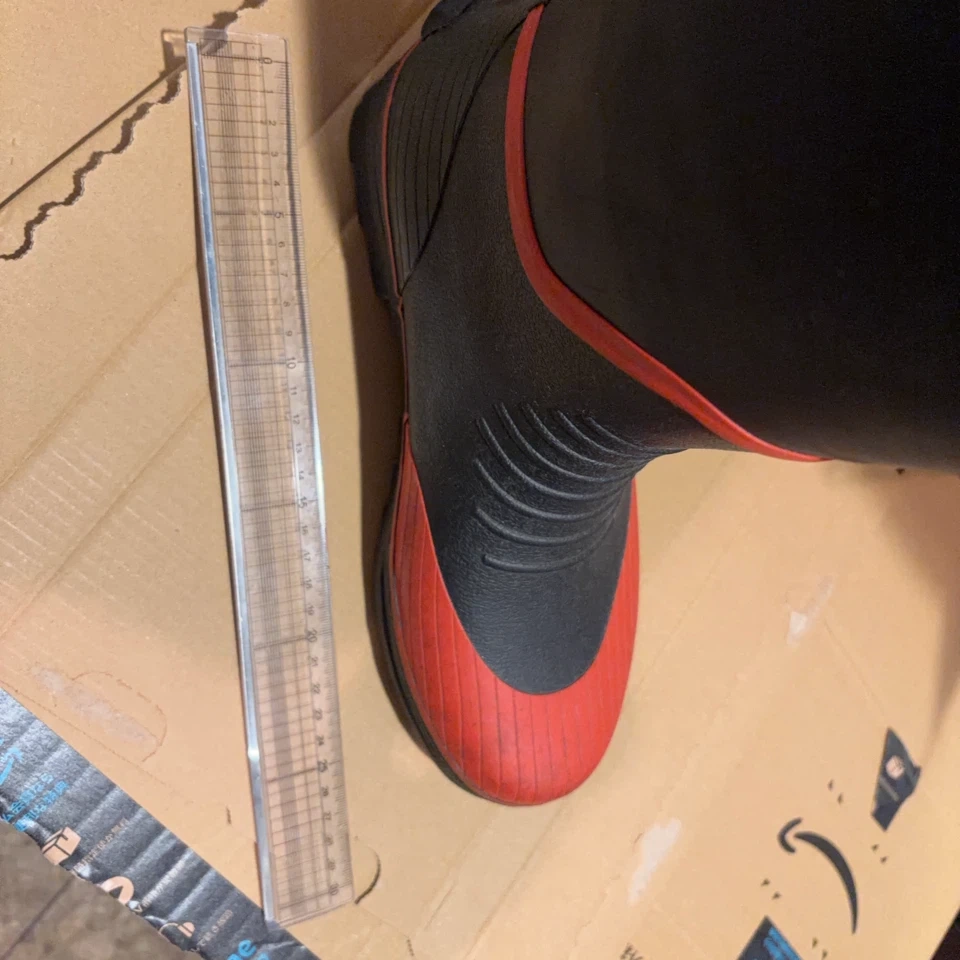 プロアクト レインブーツ 黒 赤の写真6枚目