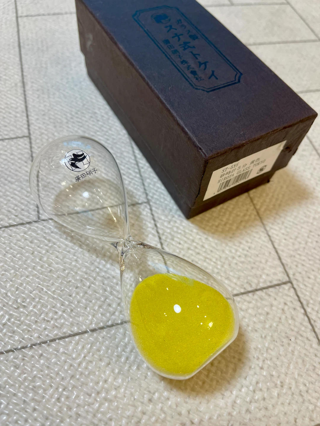廣田硝子 砂時計 5分 黄色 ST-5YE