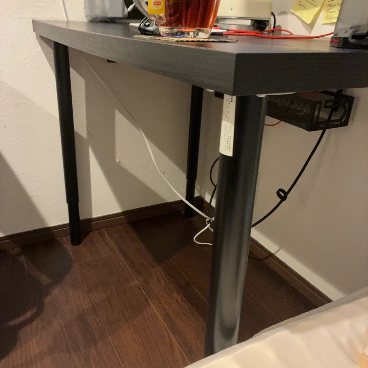 IKEA 伸縮式デスク ブラック
