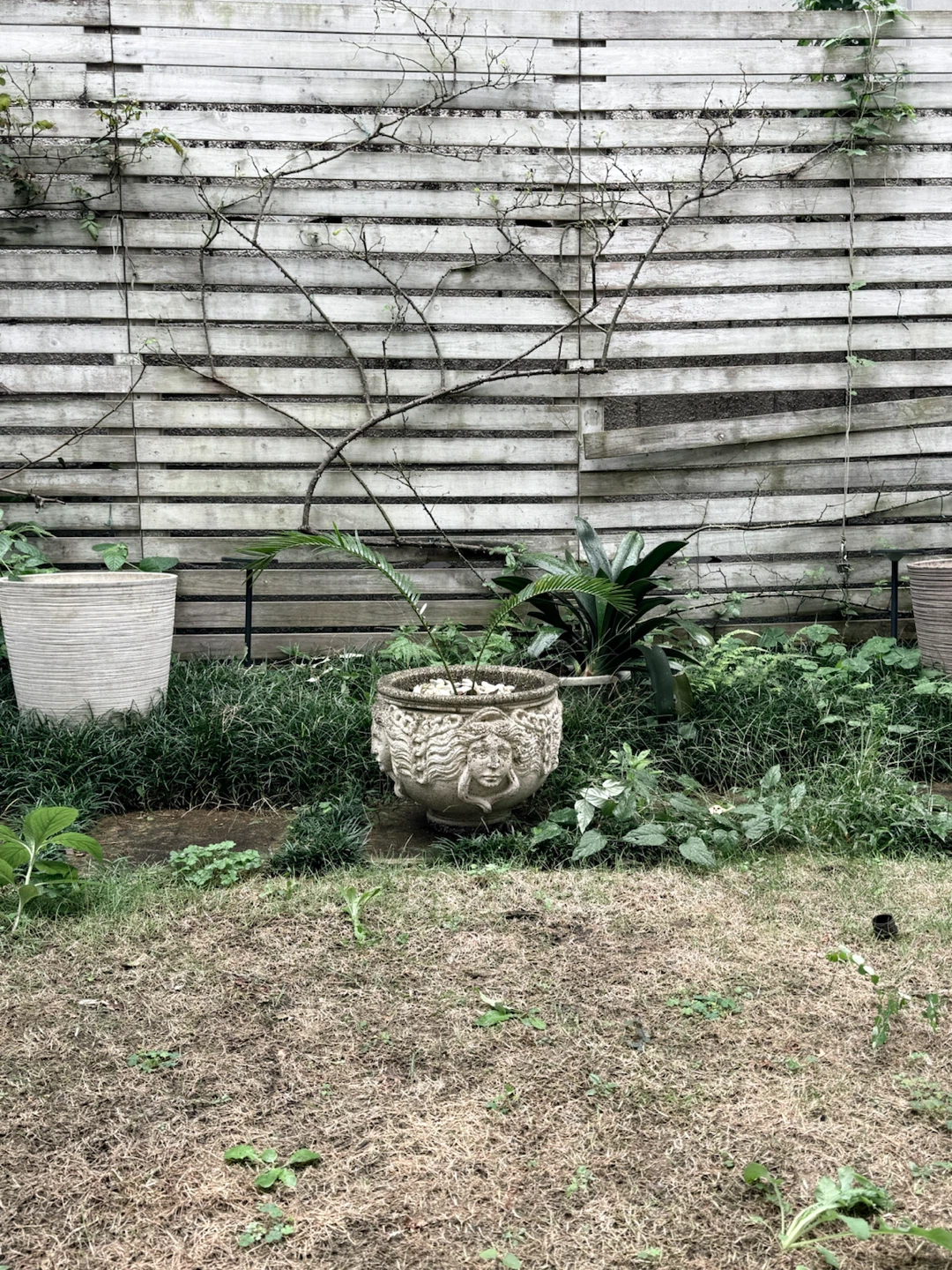 石製 プランター 鉢植え 彫刻デザイン