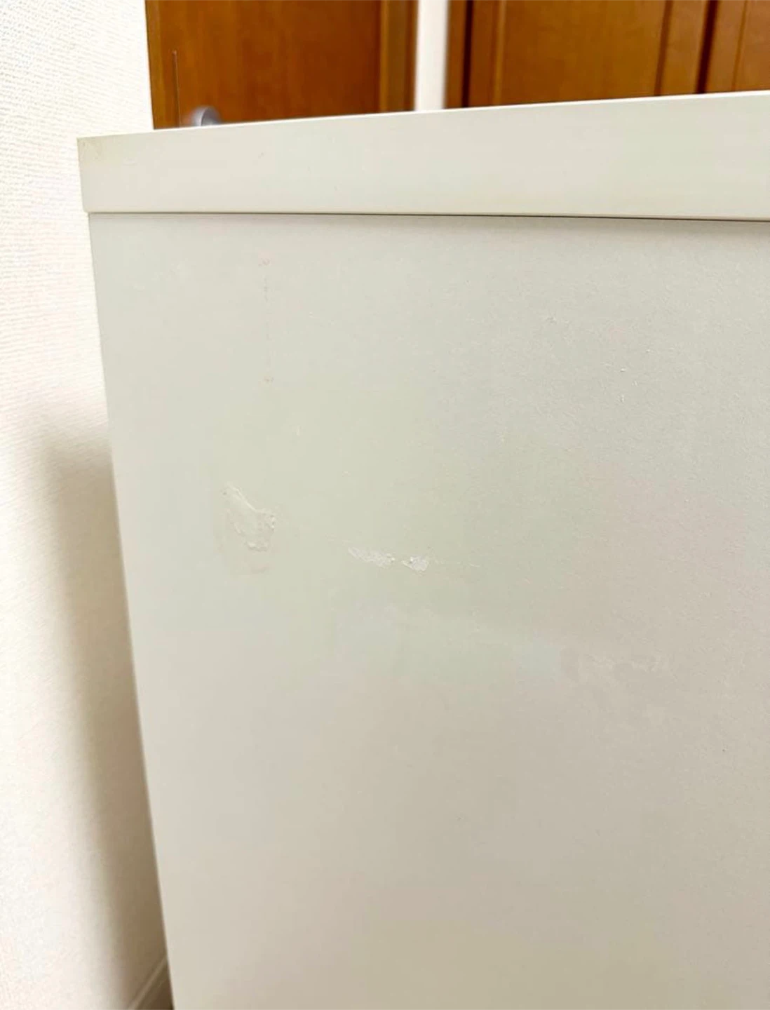 キャスター付き収納棚 ホワイト 4マスの写真2枚目