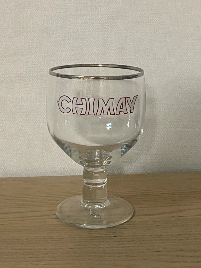 CHIMAYシメイ ビールグラス ロゴ入り 新品の写真2枚目