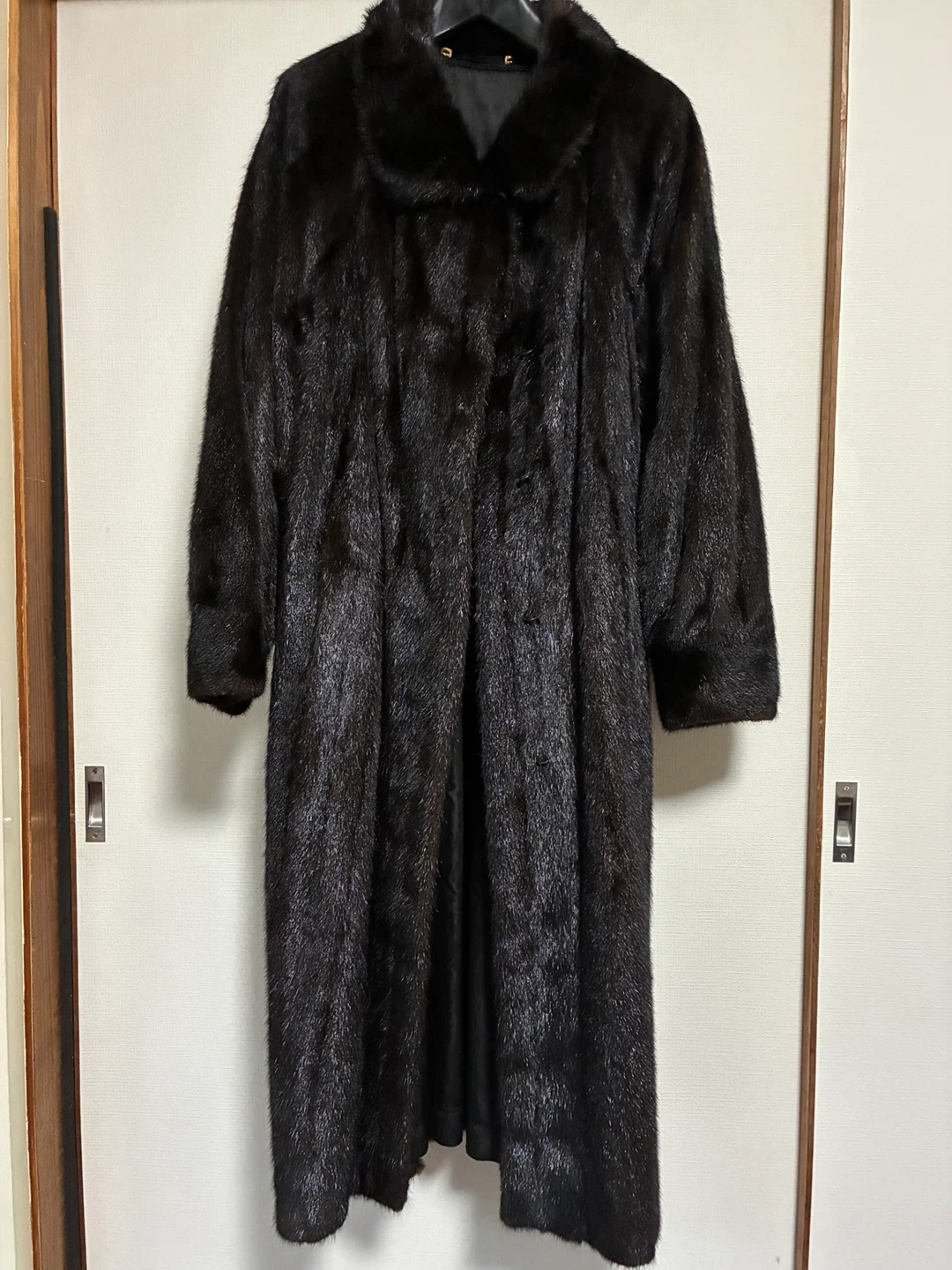 ミンクファー ロングコート 9号ブラックの写真2枚目