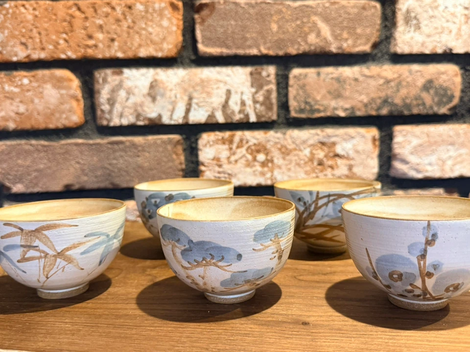 雲楽窯 湯呑 5客セット 茶道具
