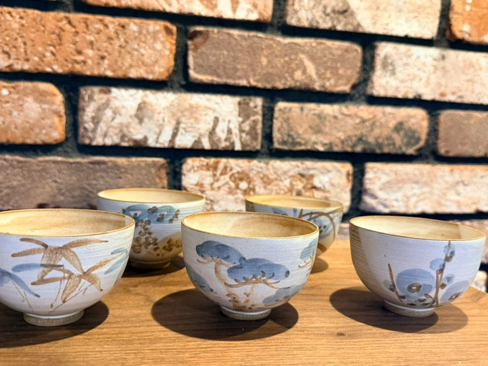 雲楽窯 湯呑 5客セット 茶道具の写真2枚目