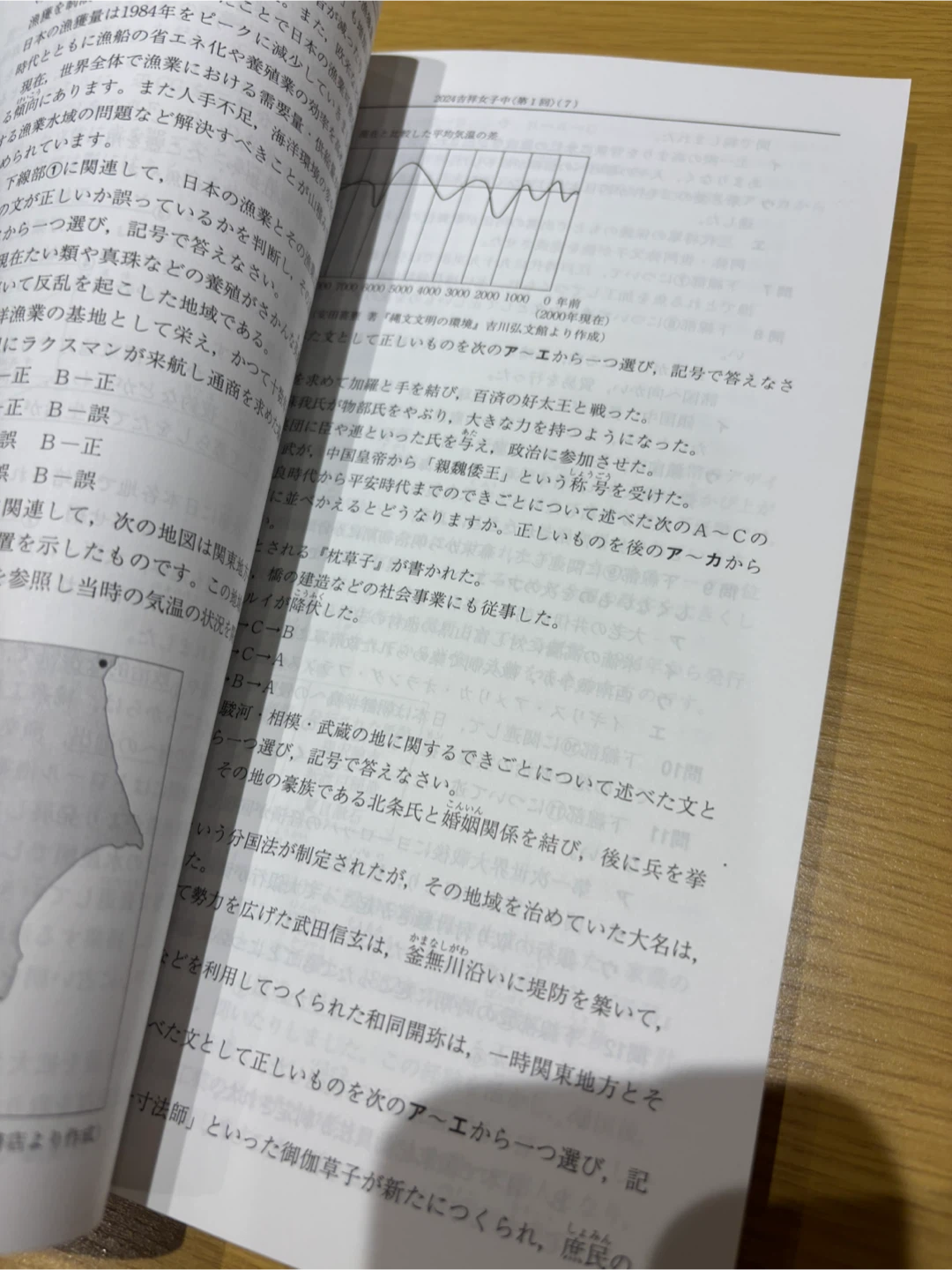 吉祥女子中学校 2025年度用 4年間スーパー過去問の写真4枚目