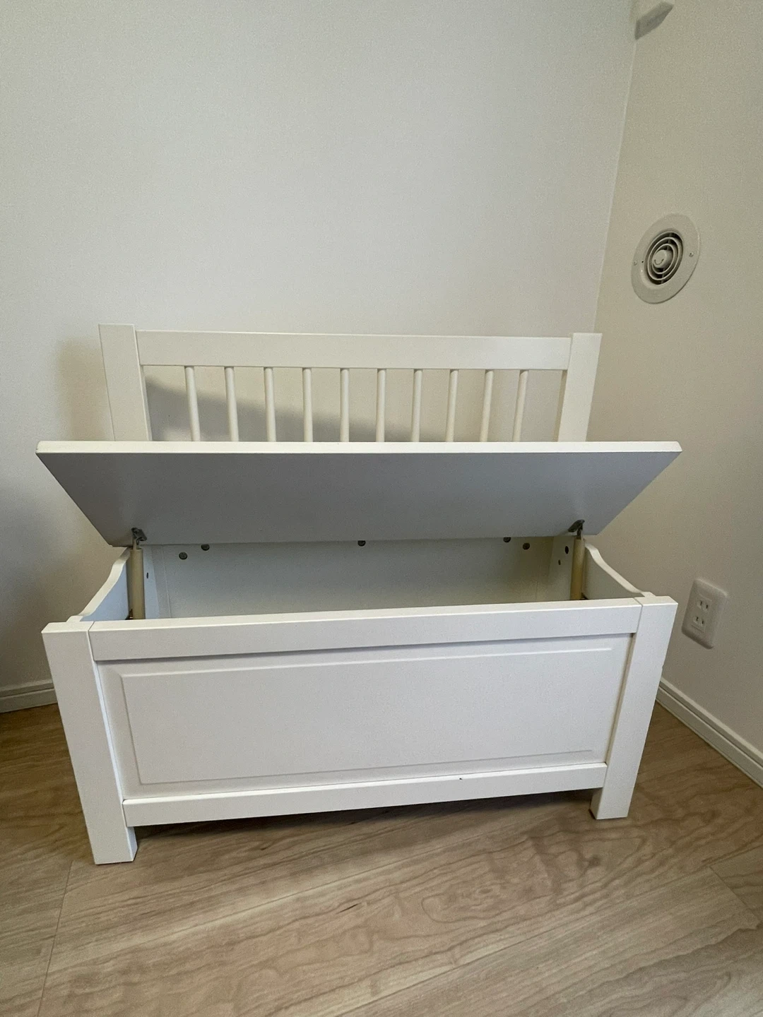 収納付きベンチシート IKEA ホワイトの写真2枚目