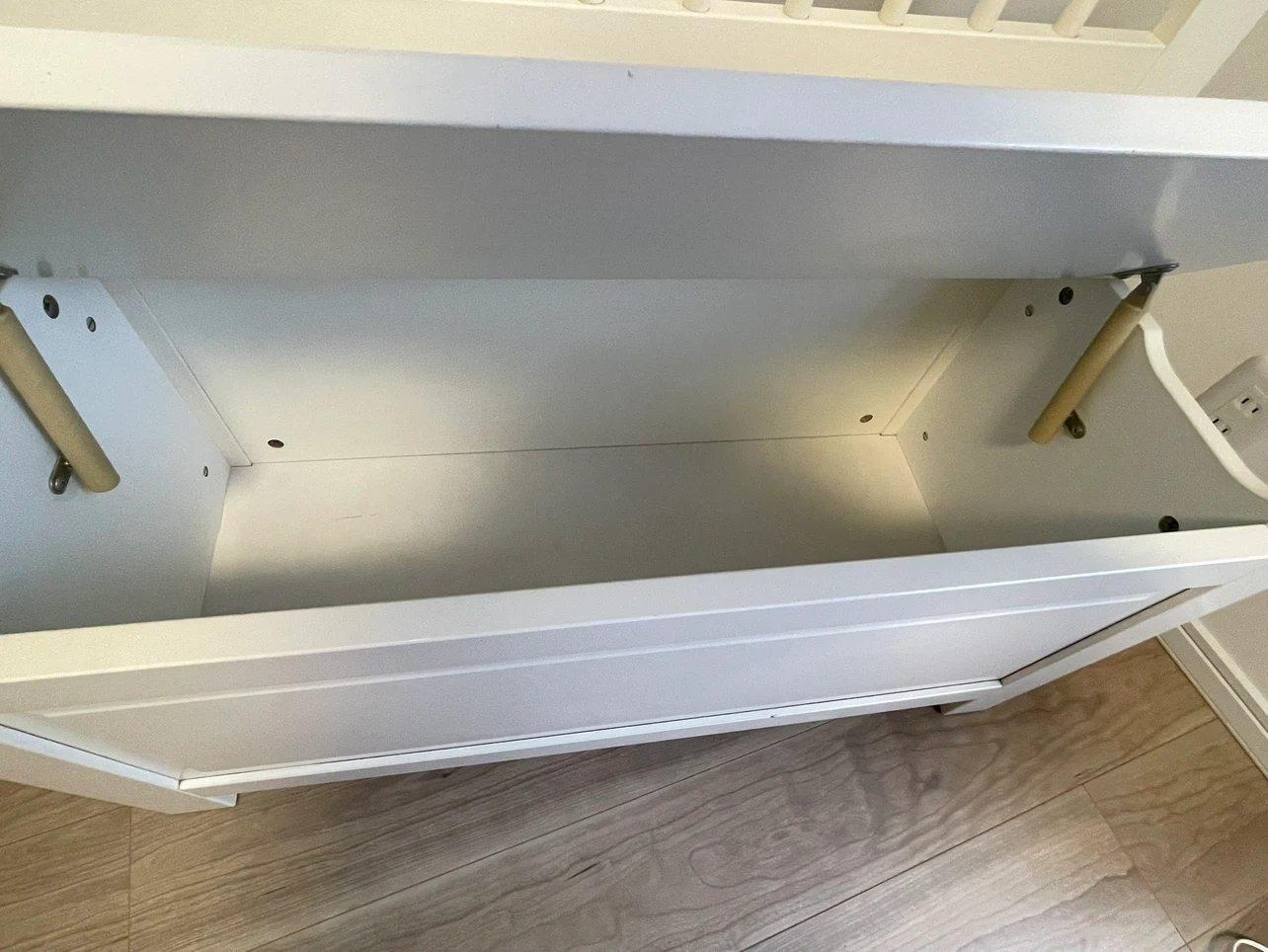収納付きベンチシート IKEA ホワイトの写真3枚目