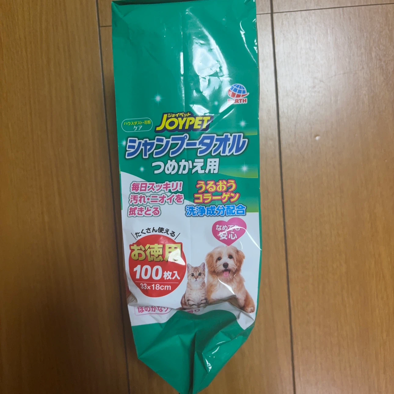 【新品未開封】ジョイペット シャンプータオル つめかえ用 100枚の写真4枚目