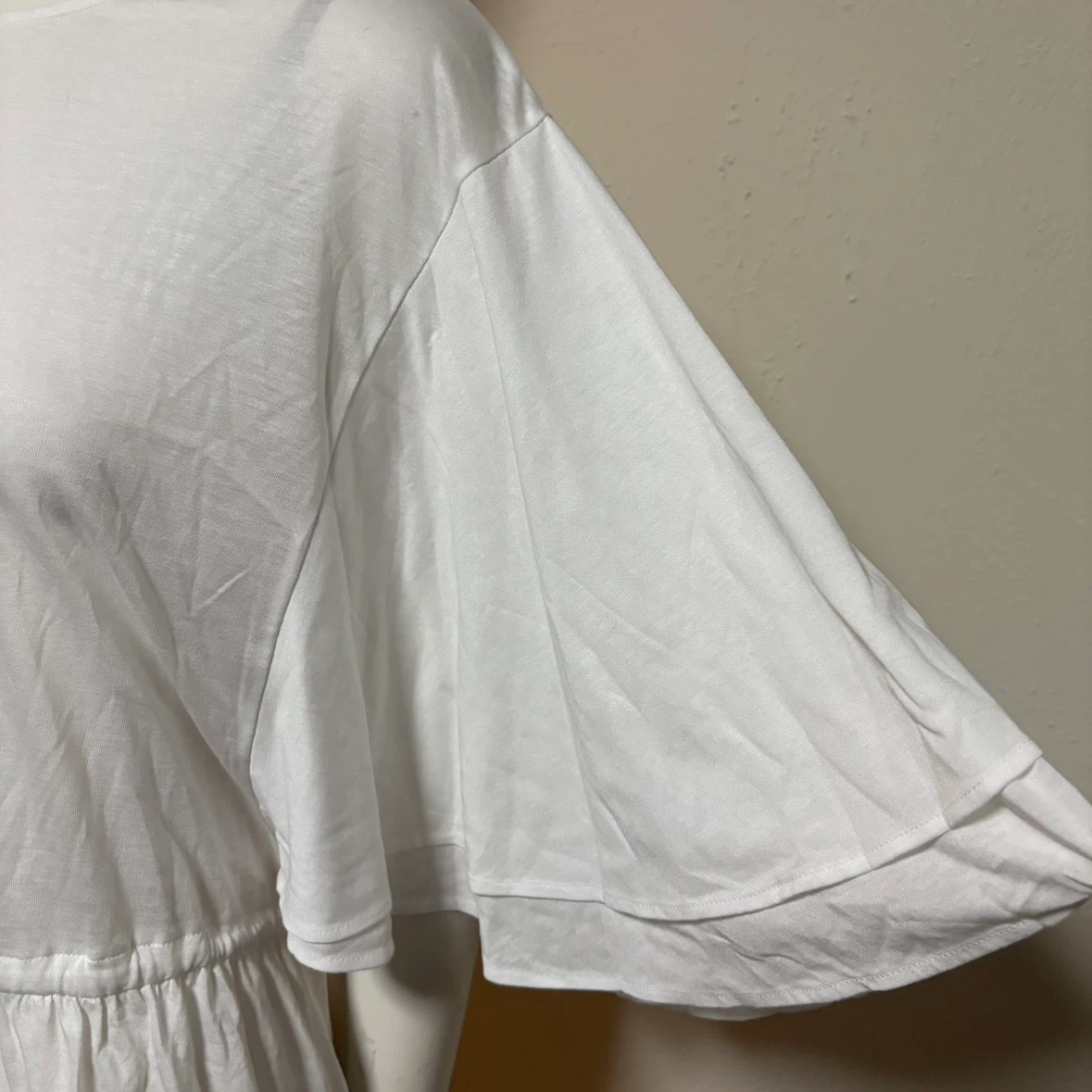 ロイスクレヨン フレア袖 ブラウス 白 Mサイズの写真10枚目