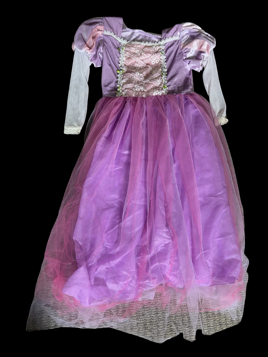 【キッズ】ディズニー ラプンツェル風 ドレス プリンセス (120~130cm)