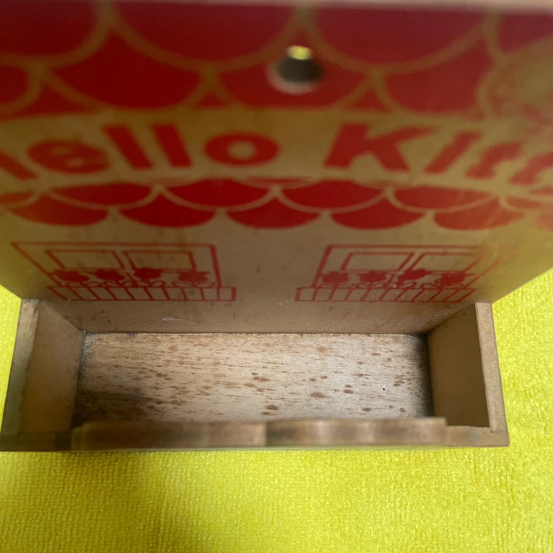 ハローキティ 木製壁掛けラック ミラー付きの写真7枚目