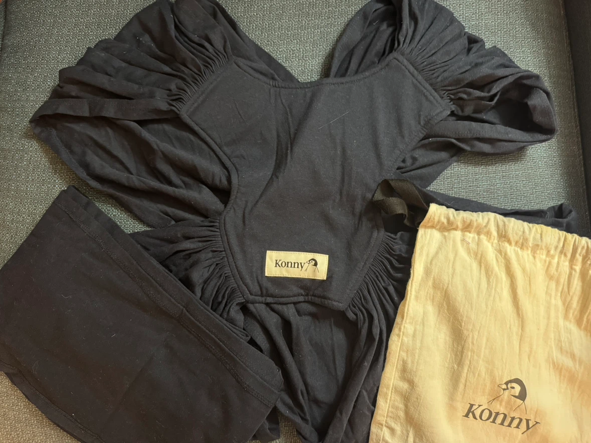 Konny コニー抱っこ紐  Sサイズ ネイビー収納袋・外紐付きの写真2枚目