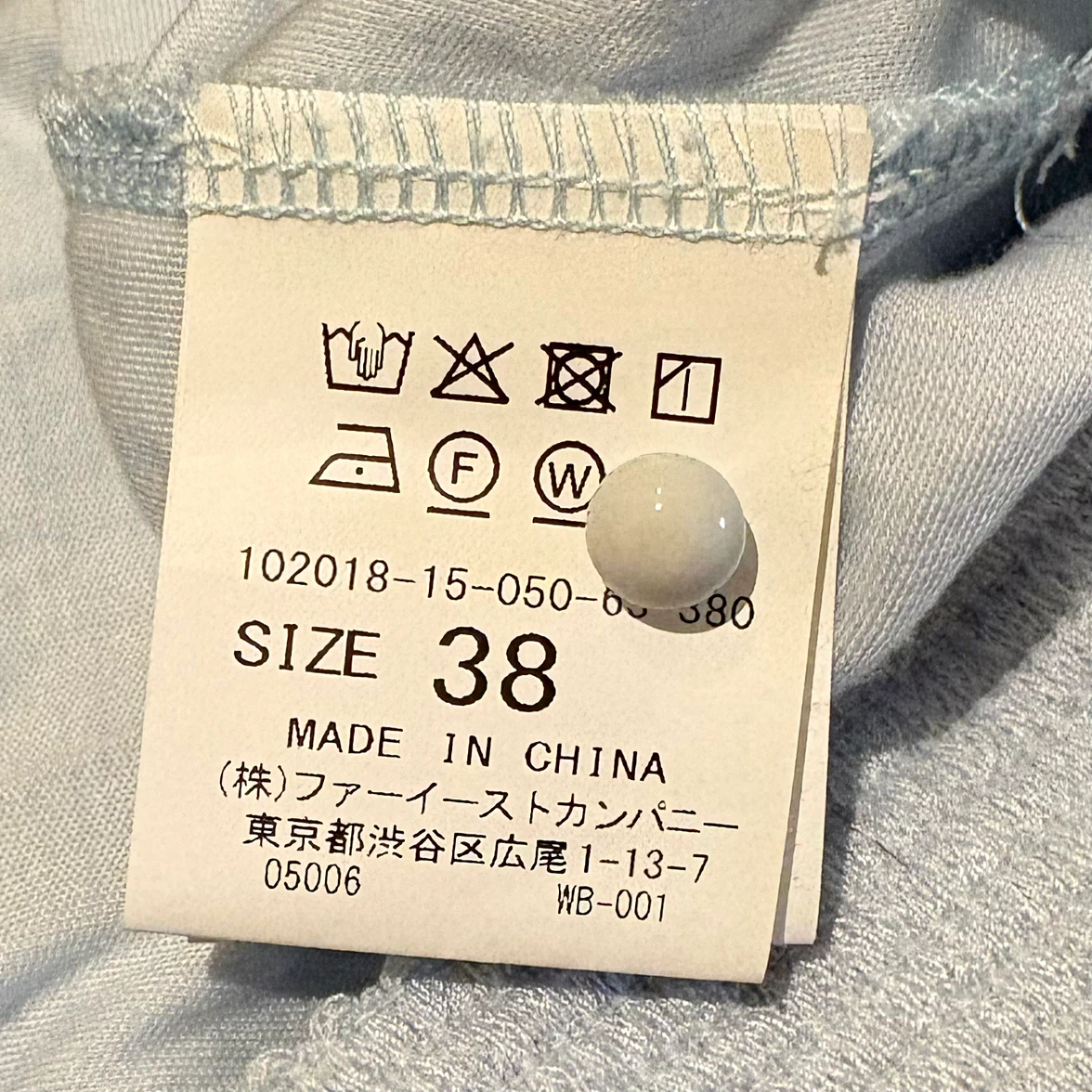 アナイ ブラウス ライトブルー 38サイズの写真4枚目