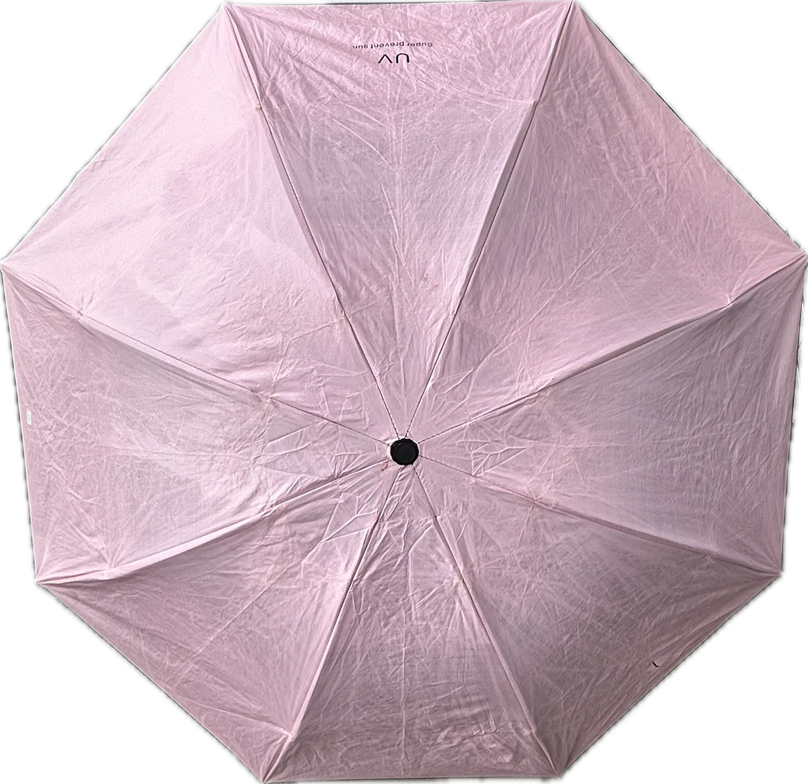 晴雨兼用 折りたたみ傘 ピンク 親骨53cm/直径97cm 完全遮光 UVカット 日傘