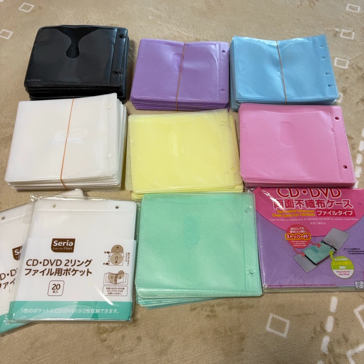 CD/DVD不織布収納　 大量セット
