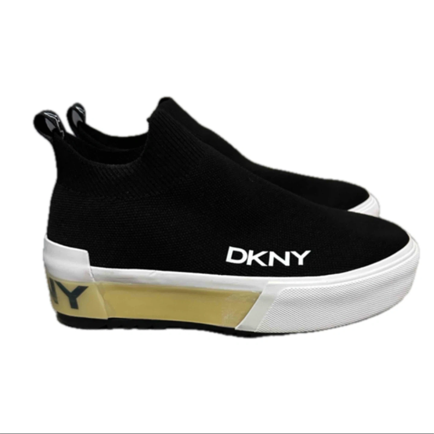 【DKNY】ダナ・キャラン・ニューヨーク メンズ サイズUS8.5M スニーカー ブラック シューズ スリッポンの写真3枚目