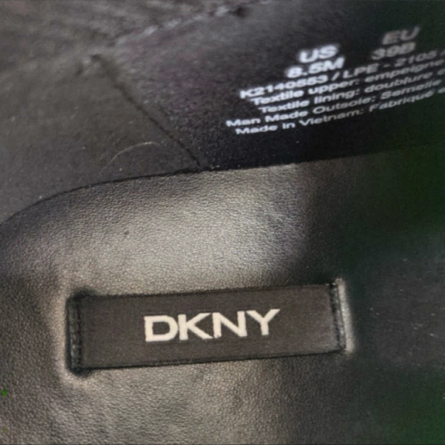 【DKNY】ダナ・キャラン・ニューヨーク メンズ サイズUS8.5M スニーカー ブラック シューズ スリッポンの写真6枚目