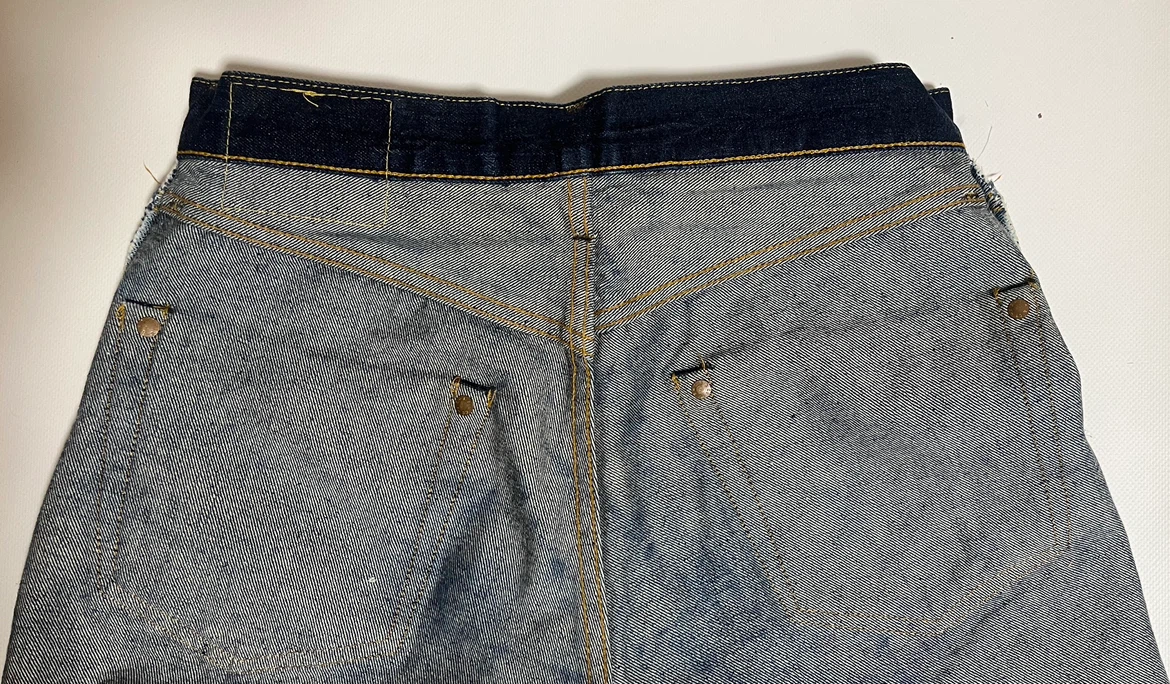 LEVI'S 501XX W29 555 バレンシア BIGE 赤耳 濃紺90sの写真4枚目