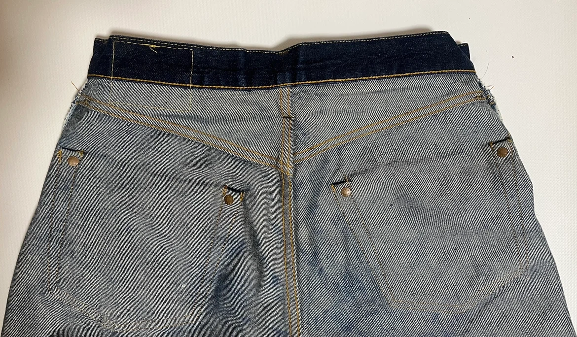LEVI'S 501XX W29 555 バレンシア BIGE 赤耳 濃紺90sの写真4枚目