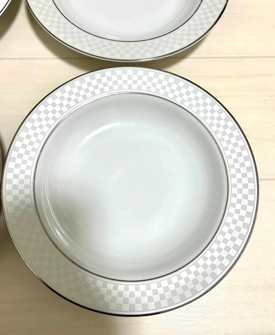 【高級磁器】Porcelana Schmidt 深皿 パスタ・スープボウル 4枚セット ブラジル製の写真4枚目