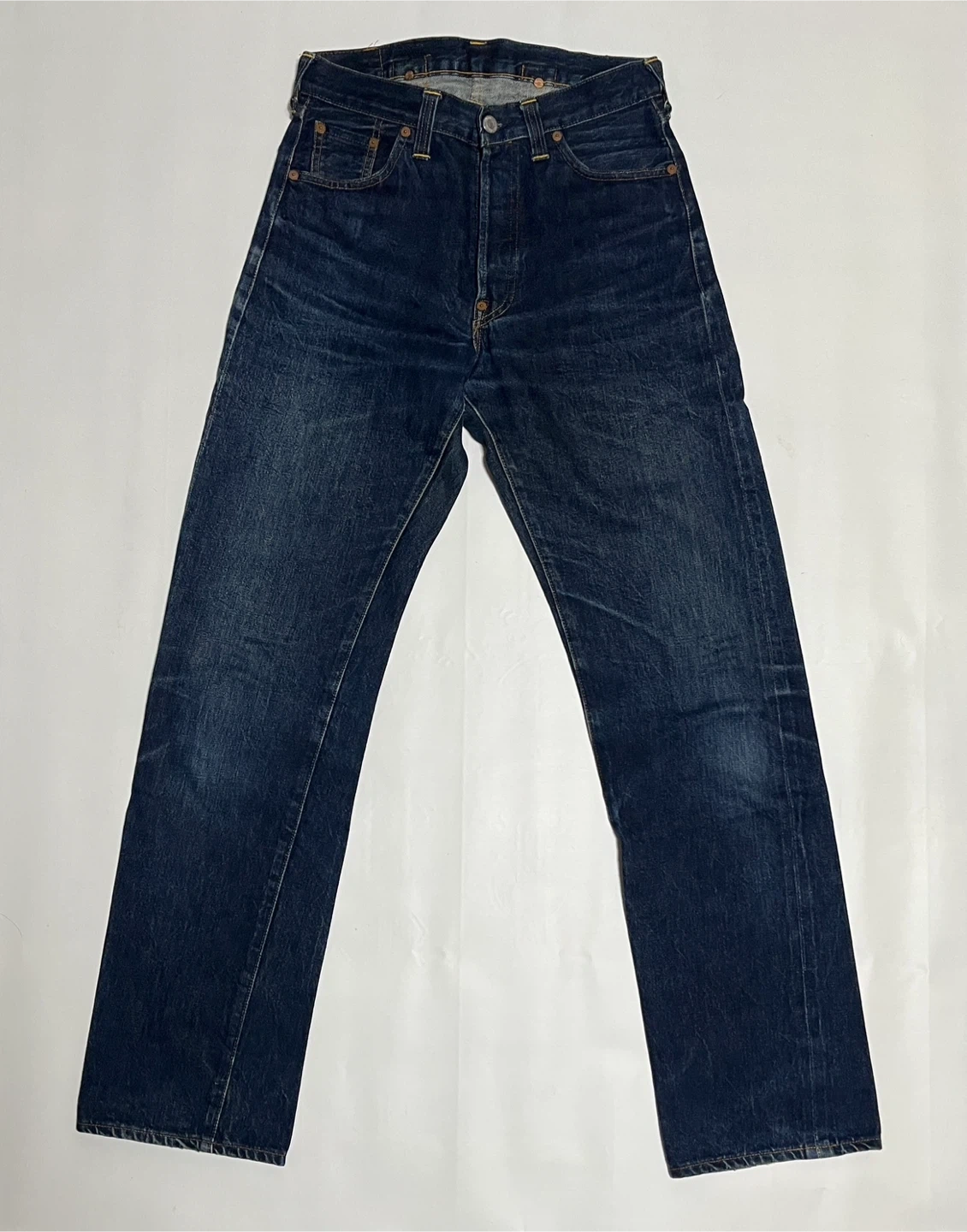 LEVI'S 201XX 555 バレンシアUSA製 BIGE W31 赤耳濃紺