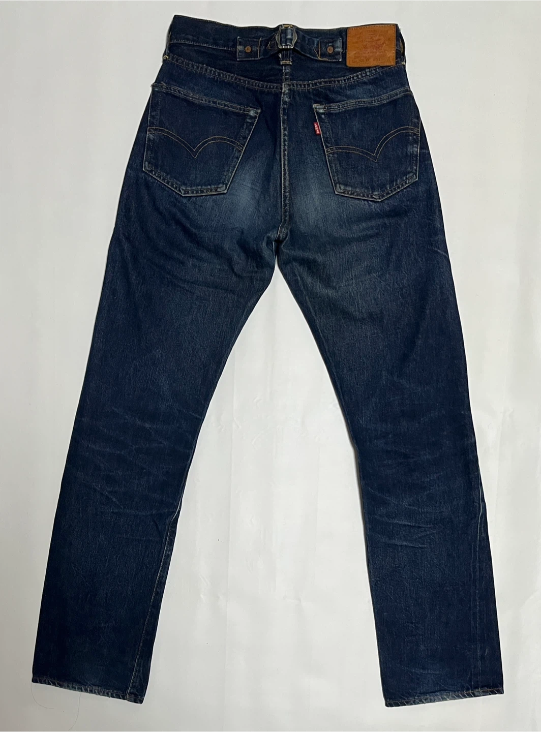 LEVI'S 201XX 555 バレンシアUSA製 BIGE W31 赤耳濃紺の写真2枚目