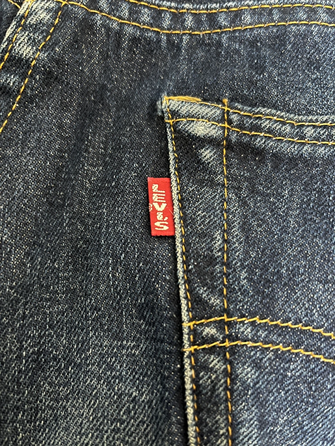 LEVI'S 201XX 555 バレンシアUSA製 BIGE W31 赤耳濃紺の写真5枚目