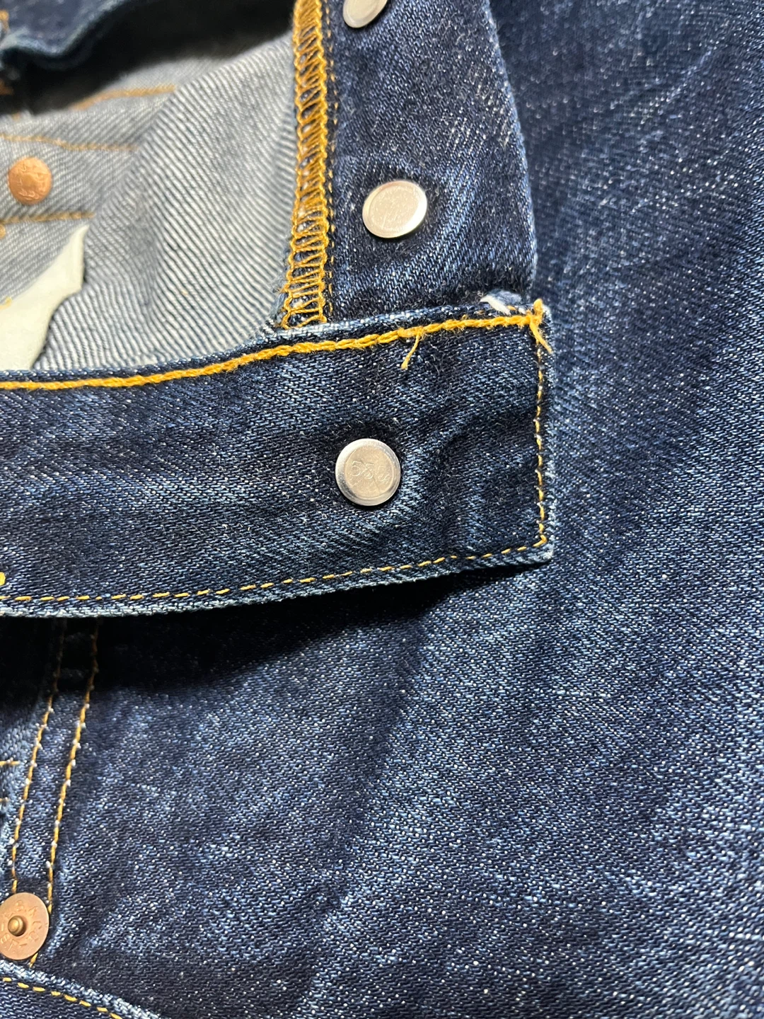 LEVI'S 201XX 555 バレンシアUSA製 BIGE W31 赤耳濃紺の写真8枚目