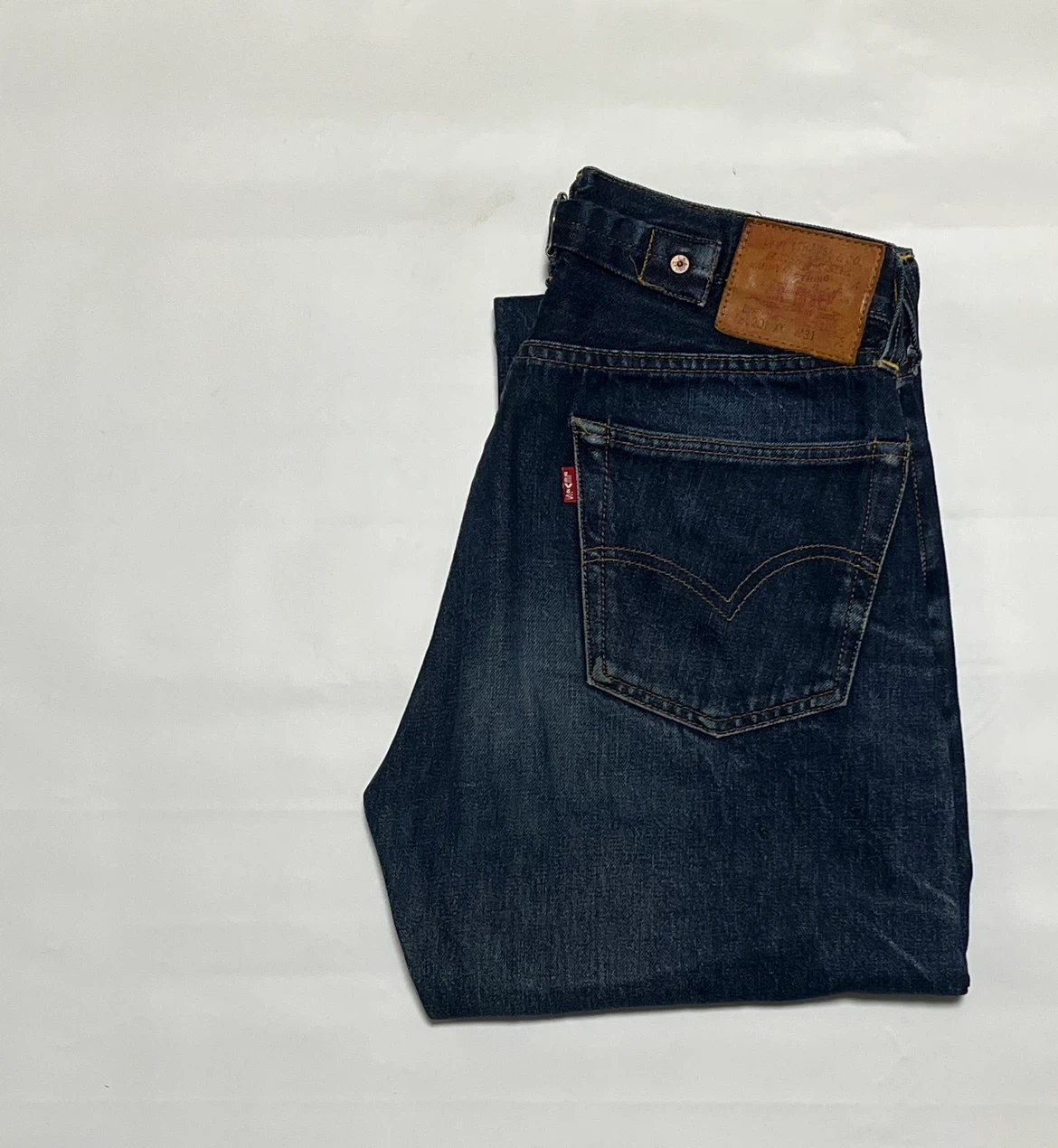 LEVI'S 201XX 555 バレンシアUSA製 BIGE W31 赤耳濃紺の写真9枚目