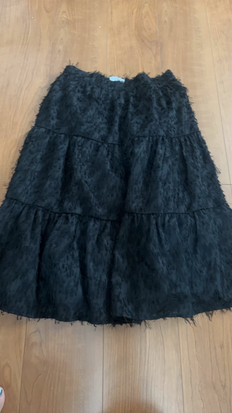 ZARA 164  黒色 ティアードスカート
