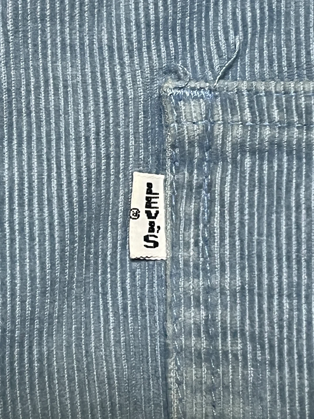 Levi’s リーバイス 555 BIG E コーデュロイパンツ W30 L34 ブルーの写真6枚目