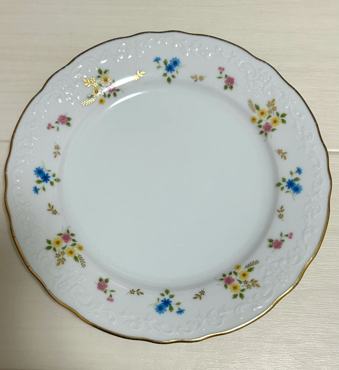 【レトロ】オールドノリタケ 散らし花 21cm プレート お皿
