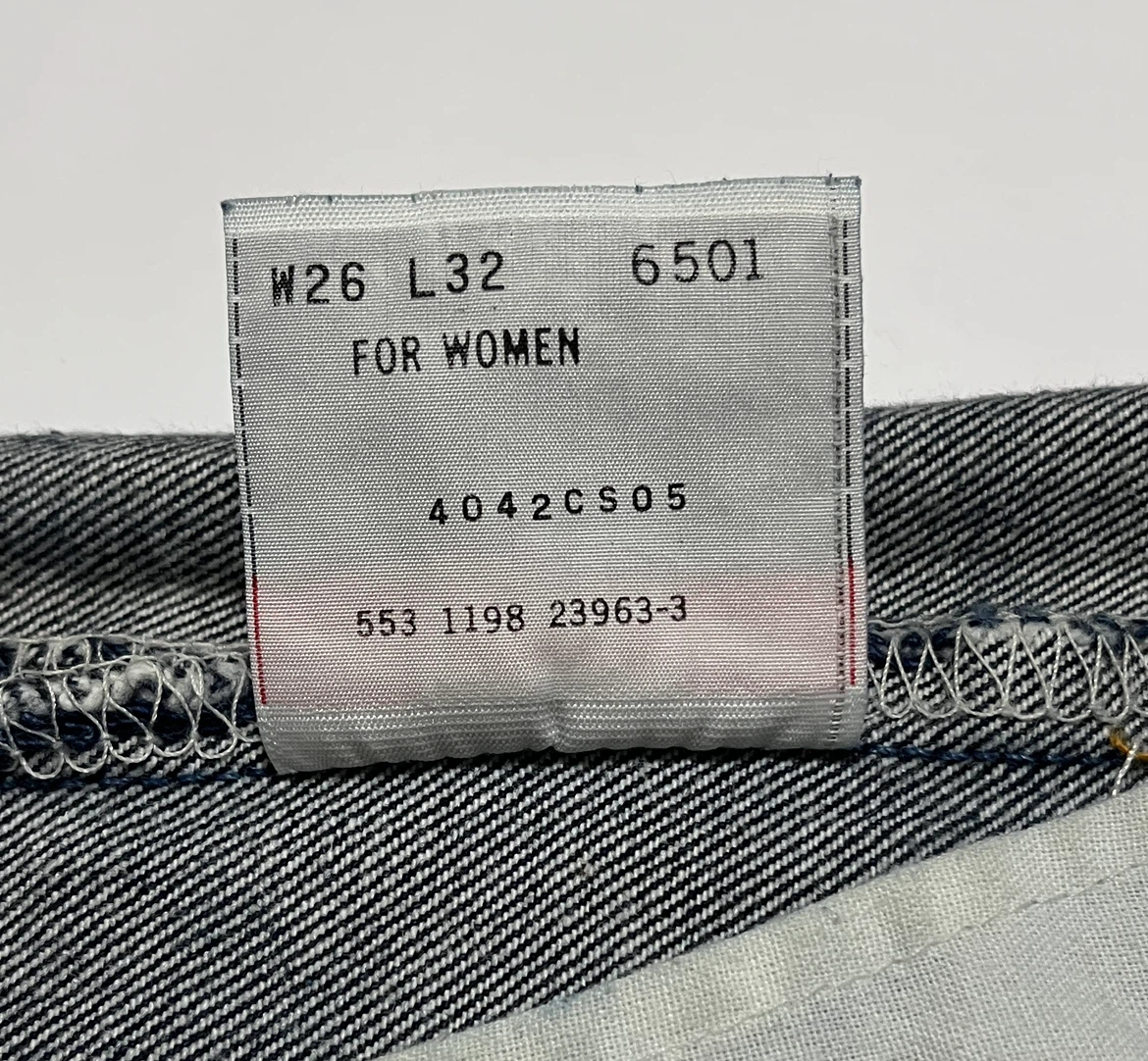Levi's 501 For Women USA製 90s 濃紺 W26 553 美品の写真7枚目