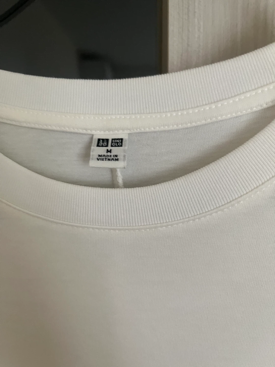 ユニクロ シンプルワンピース 白 M UNIQLOの写真2枚目