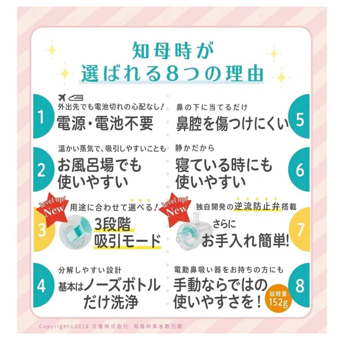 ちぼじ 知母時 Neo 鼻水吸引器の写真5枚目