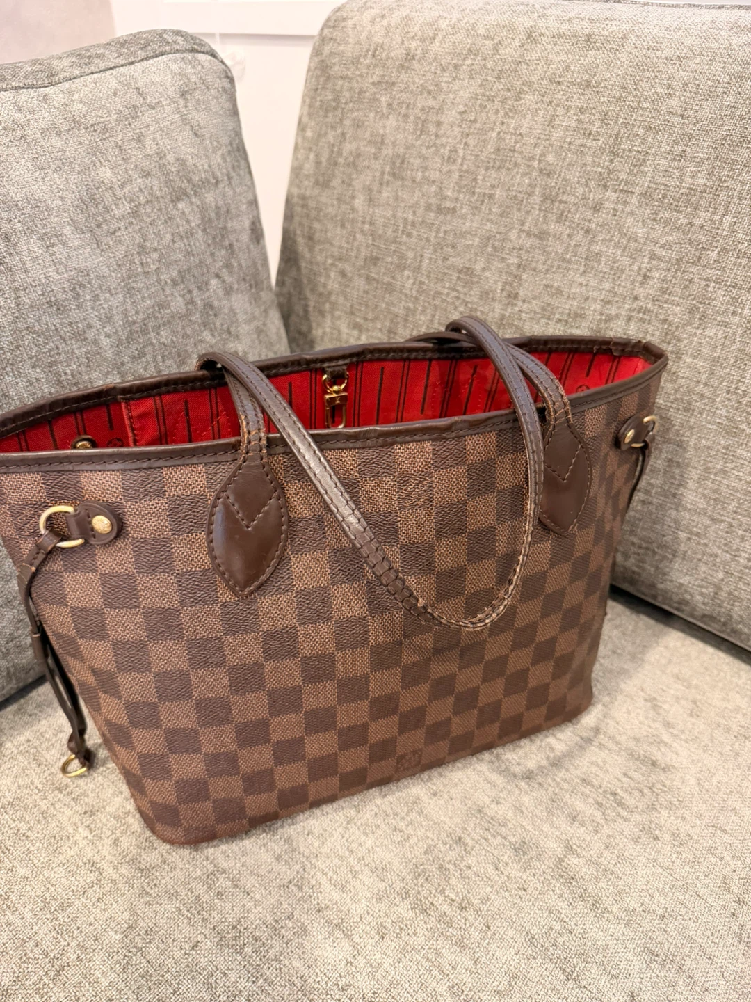【美品】LOUIS VUITTON ダミエ ネヴァーフルMM トートバッグ