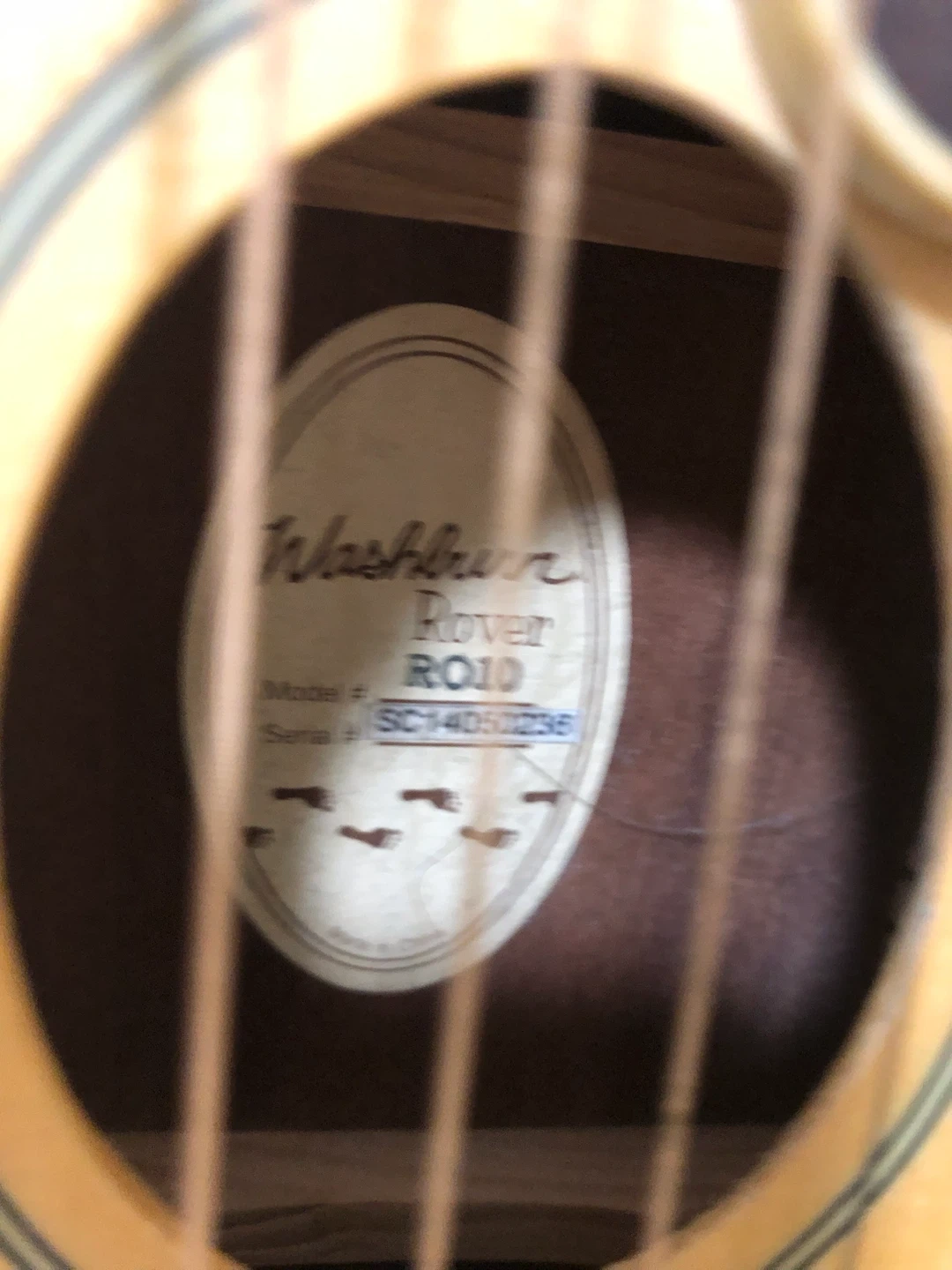 Washburn トラベルギター RO10の写真2枚目