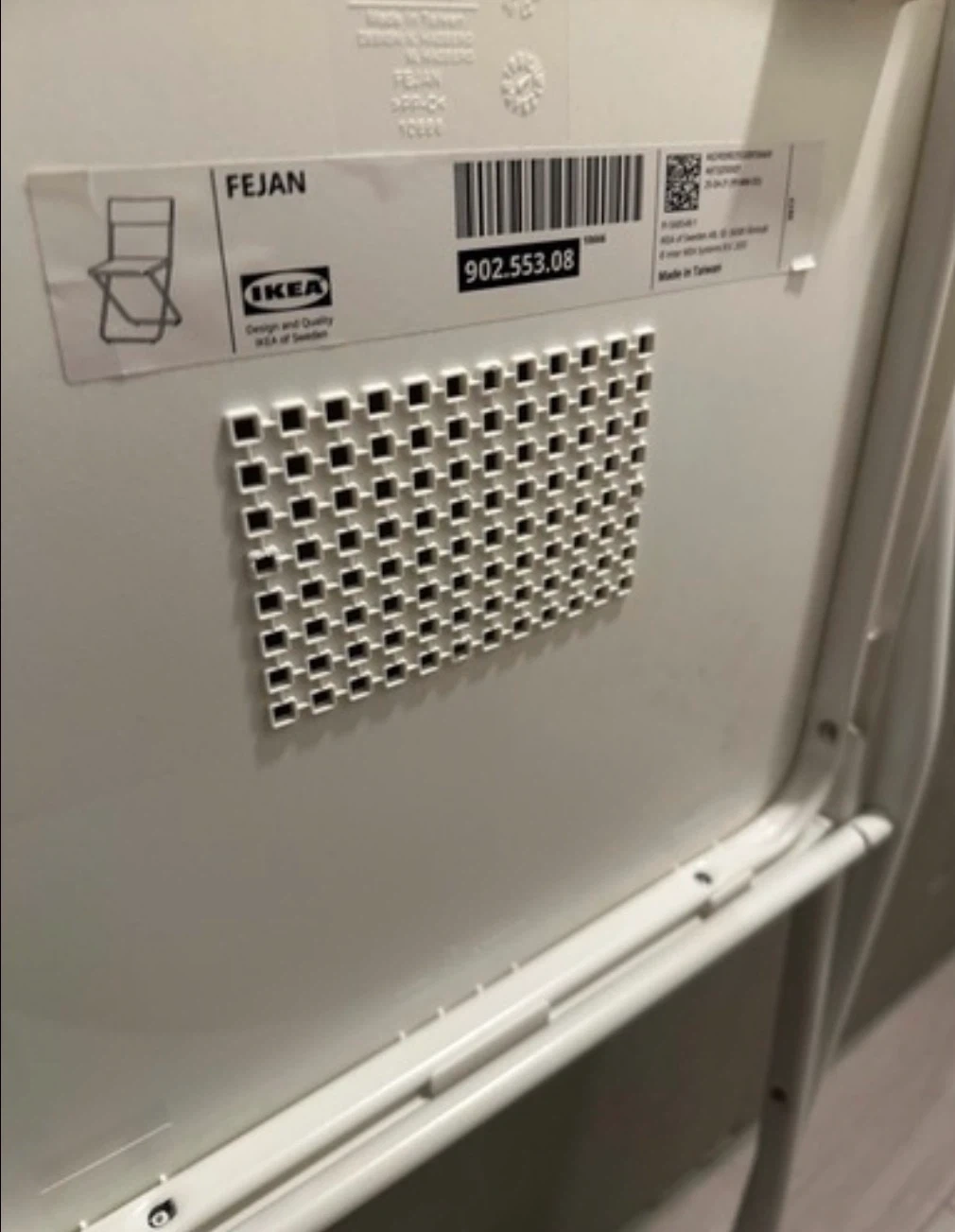 イケア FEJAN 折りたたみチェア ホワイトの写真2枚目