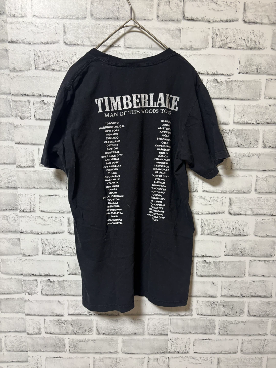 【希少】　Justin Timberlake ツアーTシャツの写真2枚目