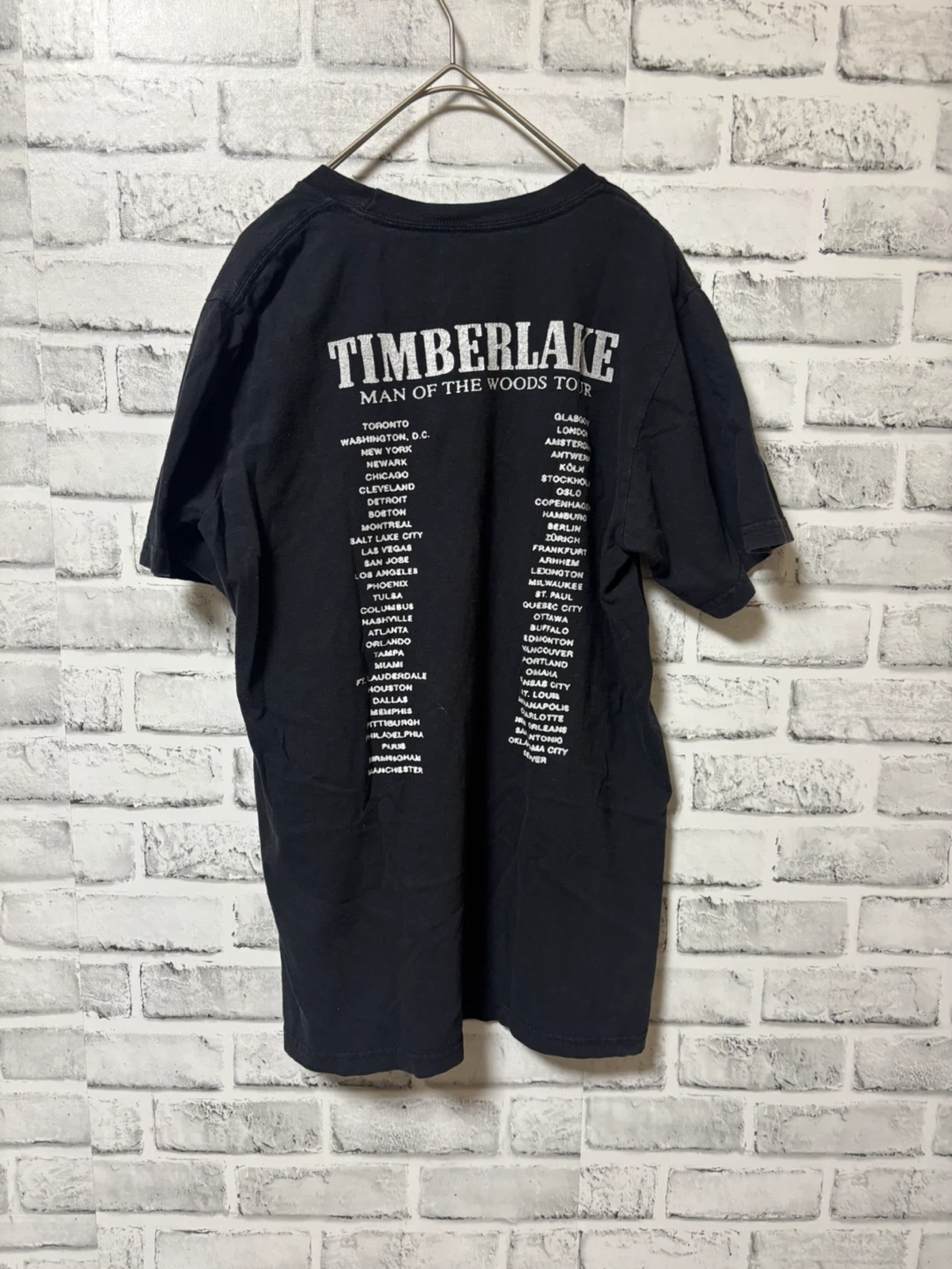 【希少】 Justin Timberlake ツアーTシャツの写真2枚目