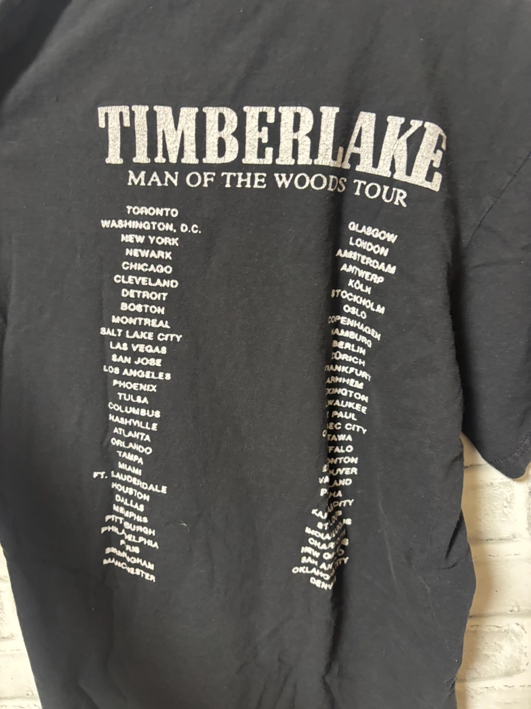 【希少】　Justin Timberlake ツアーTシャツの写真5枚目