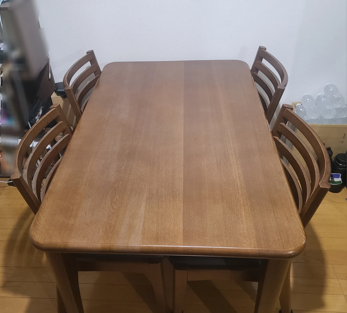 ダイニングテーブル チェア4脚セット 木目